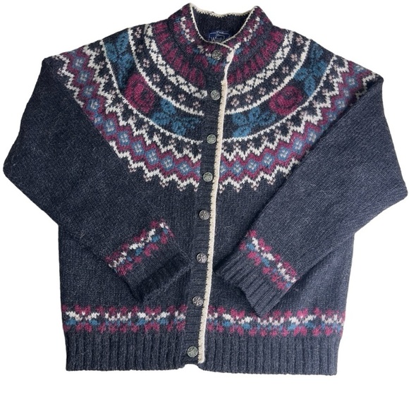 Woolrich Women’s Fair Isle Cardigan. Size Large - Picture 1 of 5